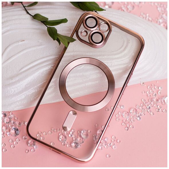 Color Chrome Mag - Apple iPhone 15 Pro Max (6.7) kameravédős, MagSafe tok rozéarany 5900495542366