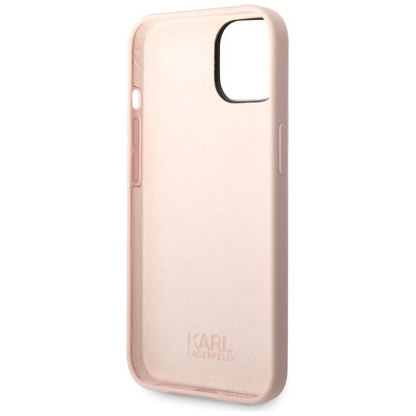 Karl Lagerfeld Liquid Silicone Choupette Apple iPhone 14 Plus (6.7) hátlapvédő tok pink (KLHCP14MSLCTPI) 3666339076641