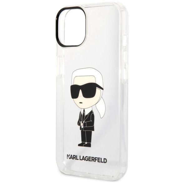 Karl Lagerfeld IML Ikonik NFT Apple iPhone 14 Plus (6.7) hátlapvédő tok átlátszó (KLHCP14MHNIKTCT) 3666339087098