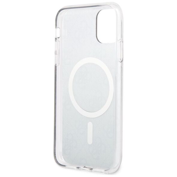 Guess 4G IML MagSafe Apple iPhone 11 (6.1) 2019 hátlapvédő tok barna (GUHMN61H4STW) 3666339126841