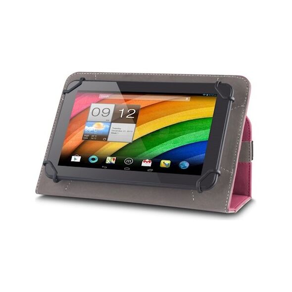 Univerzális 7-8&quot; kinyitható műbőr tablet tok piros 5900495371393