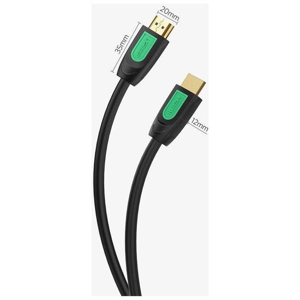 HDMI 2.0 UGREEN HD101 Cable, 4K 60Hz, 2m (Black and Yellow) 6957303811298