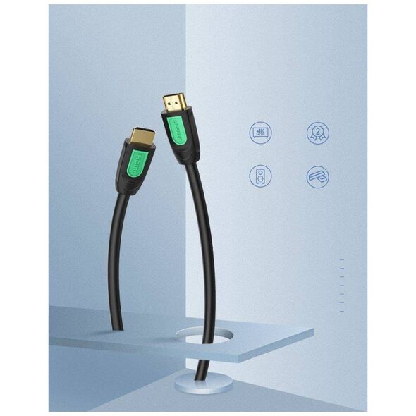 HDMI 2.0 UGREEN HD101 Cable, 4K 60Hz, 2m (Black and Yellow) 6957303811298