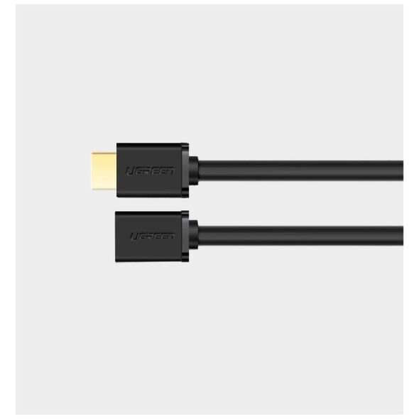 HDMI male to HDMI female cable UGREEN HD107, FullHD, 3D, 2m (black) 6957303811427