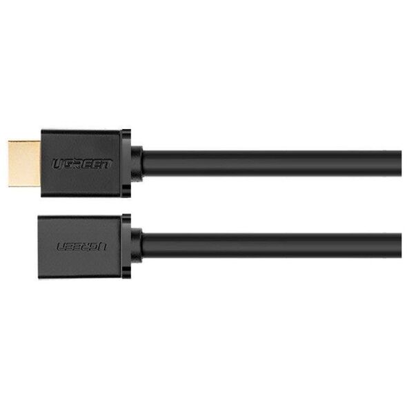 HDMI male to HDMI female cable UGREEN HD107, FullHD, 3D, 2m (black) 6957303811427