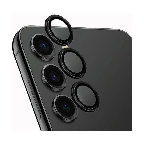 Tempered Glass for Camera SAMSUNG GALAXY S24+ UNIQ Optix Aluminium Camera Lens Protector z Aplikatorem czarny 8886463688038