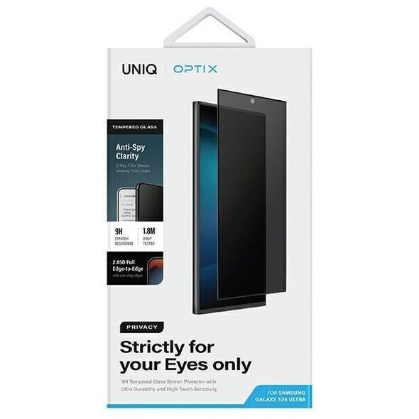 Tempered Glass 5D SAMSUNG GALAXY S24 ULTRA UNIQ Optix Privacy with Applicator 8886463688144