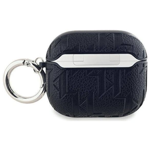Original Case APPLE AIRPODS 3 Karl Lagerfeld Cover Monogram Choupette Head black 3666339283612