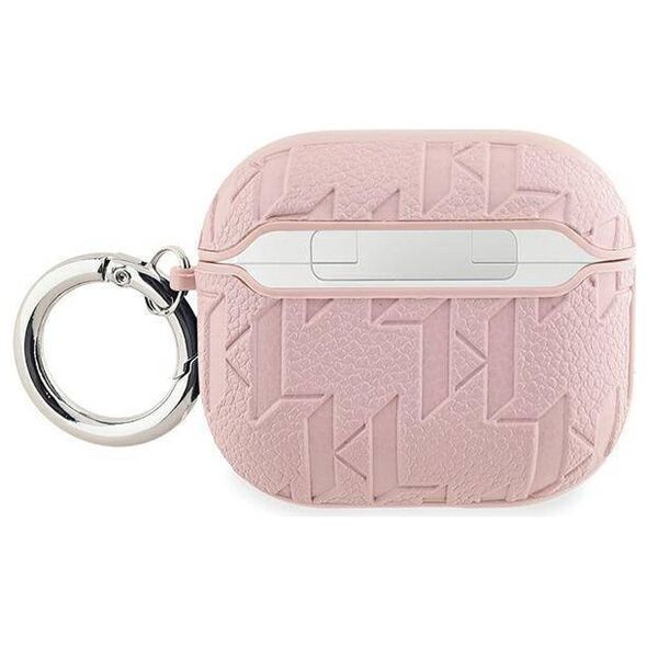 Original Case APPLE AIRPODS 3 Karl Lagerfeld Cover Monogram Karl Head pink 3666339283773