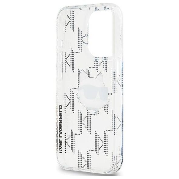 Original Case APPLE IPHONE 15 PRO Karl Lagerfeld Hardcase IML Choupette Head & Monogram (KLHCP15LHKLPCHT) transparent 3666339286309