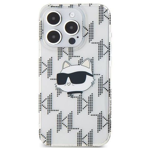 Original Case APPLE IPHONE 15 PRO MAX Karl Lagerfeld Hardcase IML Choupette MagSafe (KLHCP15XHKLPCHT) transparent 3666339286316