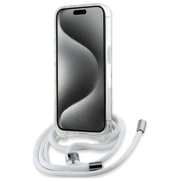 Original Case APPLE IPHONE 15 PRO Karl Lagerfeld Hardcase Silicone Choupette Head MagSafe (KLHMP15LHCKCKLCT) transparent 3666339286866