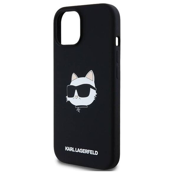 Original Case IPHONE 15 PLUS / 14 PLUS Karl Lagerfeld Hardcase Crossbody IML Karl Head MagSafe (KLHMP15MSCHPPLK) black 3666339257279