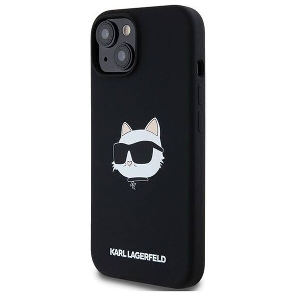 Original Case IPHONE 13 / 14 / 15 Karl Lagerfeld Hardcase Crossbody IML Karl Head MagSafe (KLHMP15SSCHPPLK) black 3666339257262