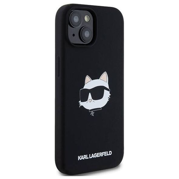 Original Case IPHONE 13 / 14 / 15 Karl Lagerfeld Hardcase Crossbody IML Karl Head MagSafe (KLHMP15SSCHPPLK) black 3666339257262