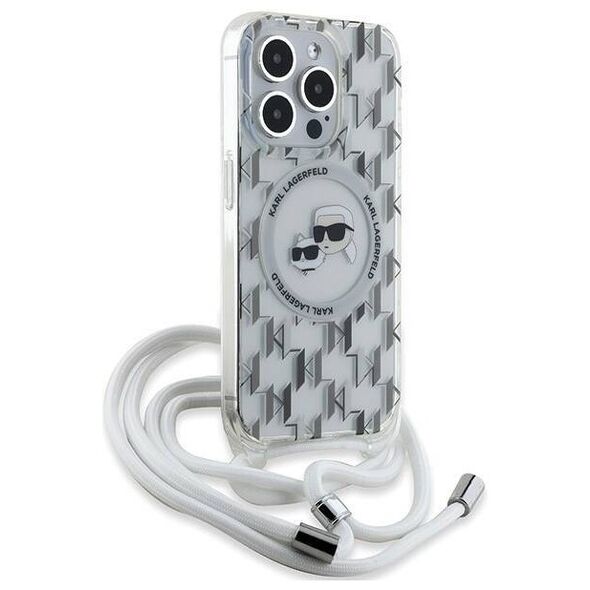 Original Case APPLE IPHONE 15 PRO MAX Karl Lagerfeld Hardcase Silicone Choupette Head MagSafe (KLHMP15XHCKCKLCT) transparent 3666339286873