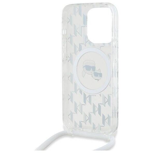 Original Case APPLE IPHONE 15 PRO MAX Karl Lagerfeld Hardcase Silicone Choupette Head MagSafe (KLHMP15XHCKCKLCT) transparent 3666339286873