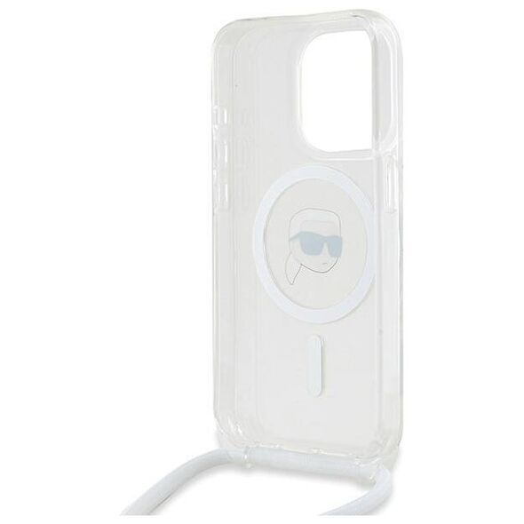 Original Case APPLE IPHONE 15 PRO MAX Karl Lagerfeld Hardcase Silicone Choupette Head MagSafe (KLHMP15XHCKHNT) transparent 3666339287016