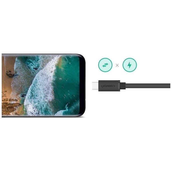 UGREEN USB Type C 3.1 Male to Female Cable Nickel Plating 0.5m (Black) 6957303845743