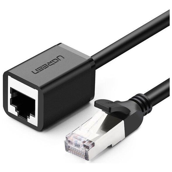 UGREEN Cat 6 FTP Ethernet RJ45 Extension Male/Female PatchCords with Shielding 3m (black) 6957303882823