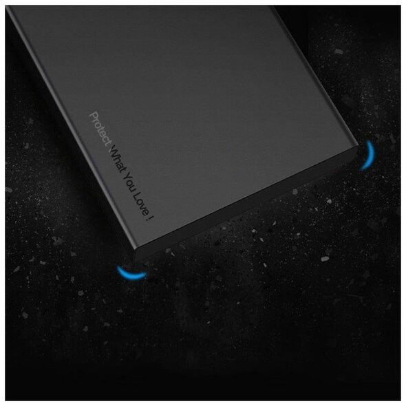 2.5" External HDD/SSD enclosure UGREEN US221, SATA 3.0, USB-C, 50cm (black) 6957303838486