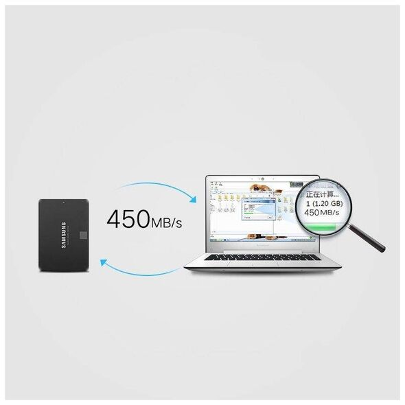 2.5" External HDD/SSD enclosure UGREEN US221, SATA 3.0, USB-C, 50cm (black) 6957303838486