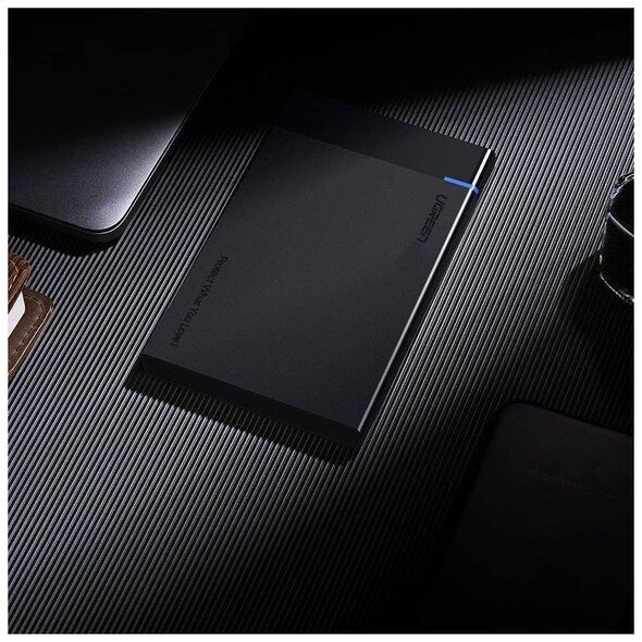 2.5" External HDD/SSD enclosure UGREEN US221, SATA 3.0, USB-C, 50cm (black) 6957303838486