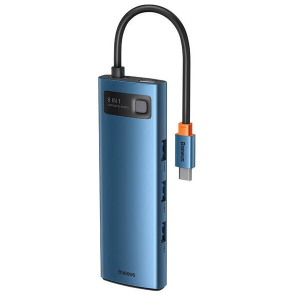 Baseus Hub Adapter 8in1 USB-C to 3x USB 3.0 + HDMI + USB-C PD 4K HD 6953156209725
