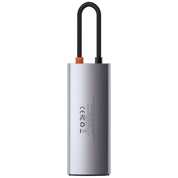 Hub 5in1 Baseus Metal Gleam Series, USB-C to 3x USB 3.0 + HDMI + USB-C PD 6953156204638