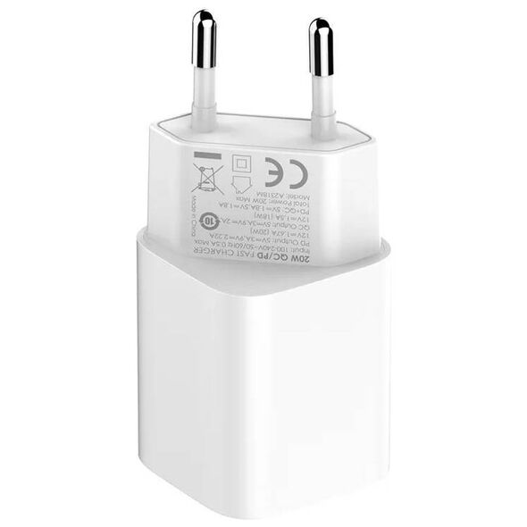 MFi wall charger LDNIO A2318M, USB-C+USB, USB-C to Lightning 20W 6933138700471