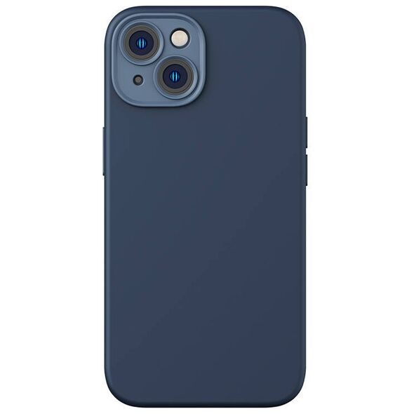 Baseus Liquid Silica Magnetic Case and Tempered Glass set for iPhone 14 Plus (blue) 6932172615260