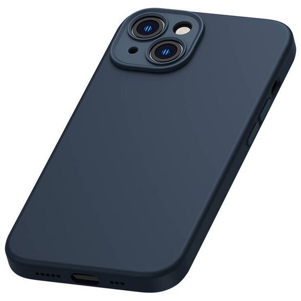 Baseus Liquid Silica Magnetic Case and Tempered Glass set for iPhone 14 Plus (blue) 6932172615260