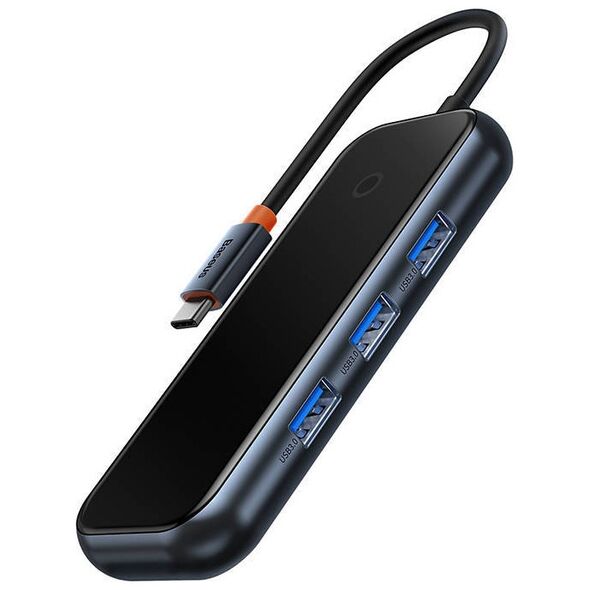 Baseus Hub Adapter 4w1 USB-C na 4xUSB 3.0 (Dark Grey) 6932172624118