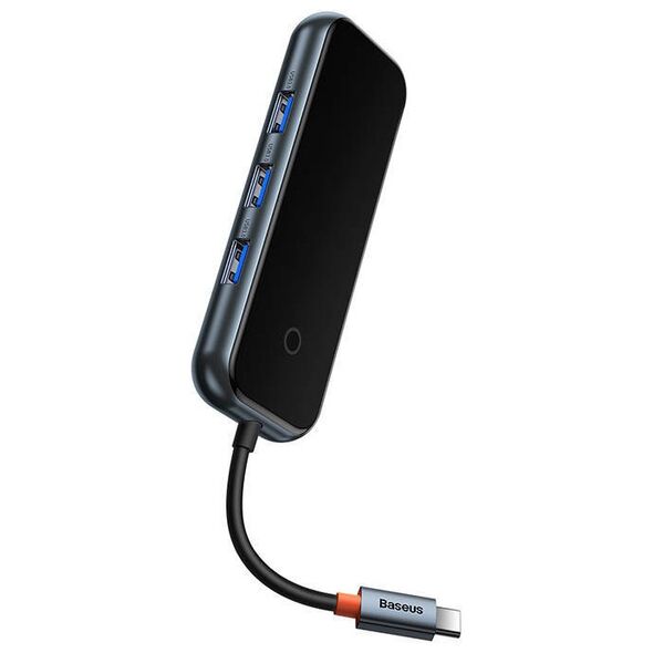 Baseus Hub Adapter 4w1 USB-C na 4xUSB 3.0 (Dark Grey) 6932172624118
