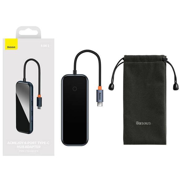 Baseus Hub Adapter 4w1 USB-C na 4xUSB 3.0 (Dark Grey) 6932172624118