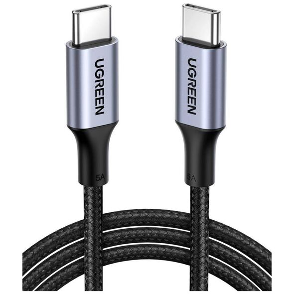 UGREEN US316 Type C to Type C Cable, 100W, 2m (black) 6957303805235