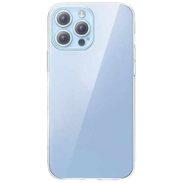 Phone case Baseus Crystal Clear for 13 Pro Max (transparent) +all-tempered-glass screen protector +cleaning kit 6932172627676