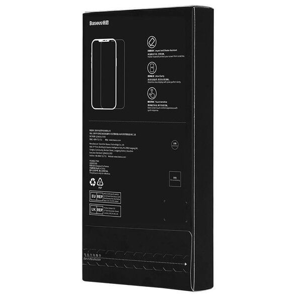 Tempered Glass IPHONE 14 PRO Baseus Corning with a dust filter 6932172631758