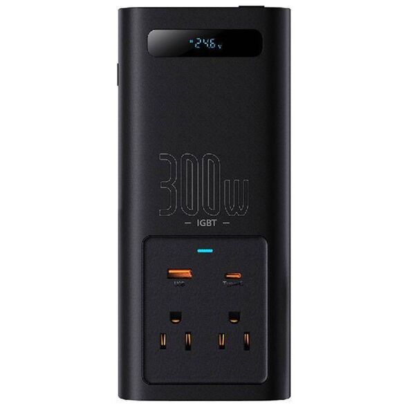 Power Inverter Baseus 300W (24V CN/EU) (black) 6932172629687
