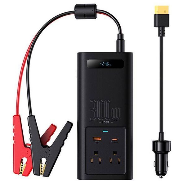 Power Inverter Baseus 300W (24V CN/EU) (black) 6932172629687