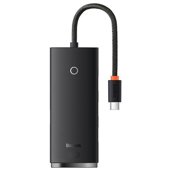 HUB  Adapter 4-Port USB-C Baseus OS-Lite 25cm (Black) 6932172628352