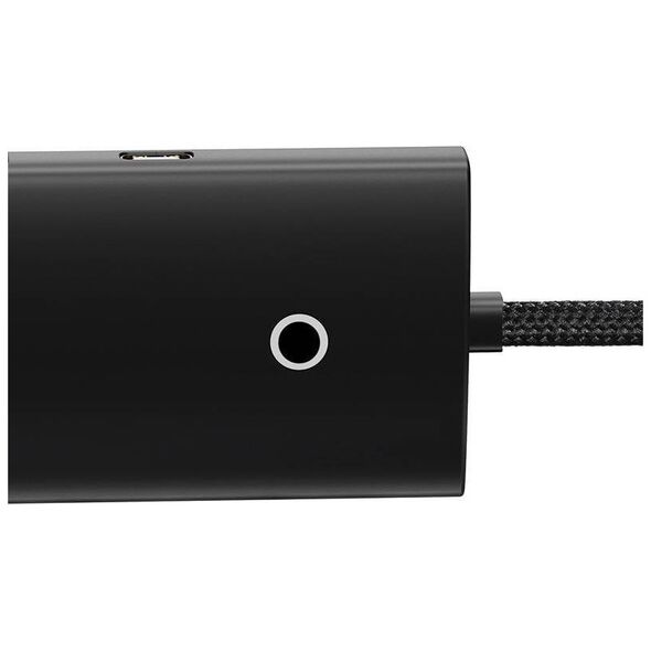 HUB  Adapter 4-Port USB-C Baseus OS-Lite 25cm (Black) 6932172628352