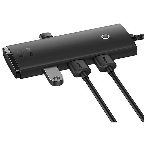 HUB  Adapter 4-Port USB-C Baseus OS-Lite 25cm (Black) 6932172628352