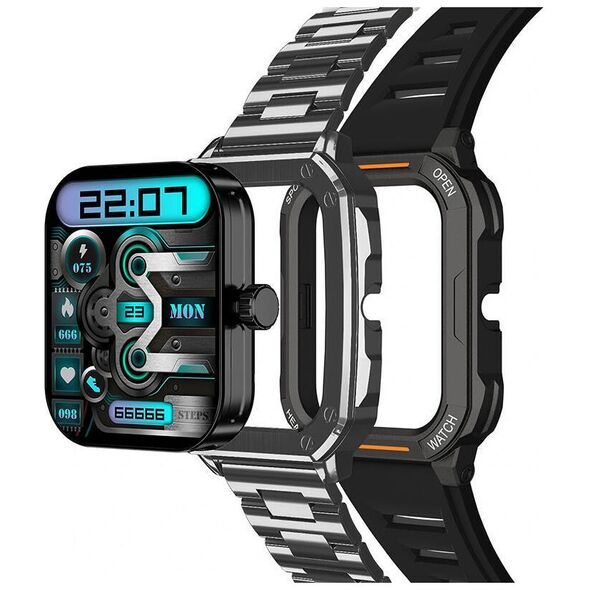 Smartwatch Blitzwolf BW-GTC3 (Black/Black Steel) 5905316149717