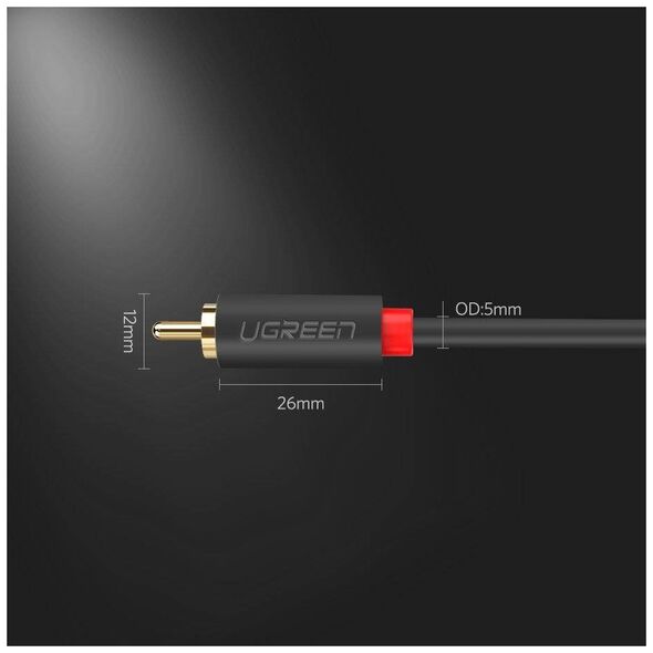 UGREEN 2RCA (Cinch) to 2RCA (Cinch) Cable 5m (black) 6957303815203