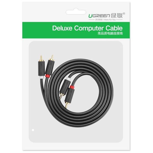 UGREEN 2RCA (Cinch) to 2RCA (Cinch) Cable 5m (black) 6957303815203