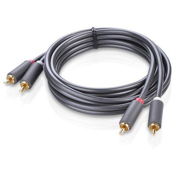 UGREEN 2RCA (Cinch) to 2RCA (Cinch) Cable 5m (black) 6957303815203