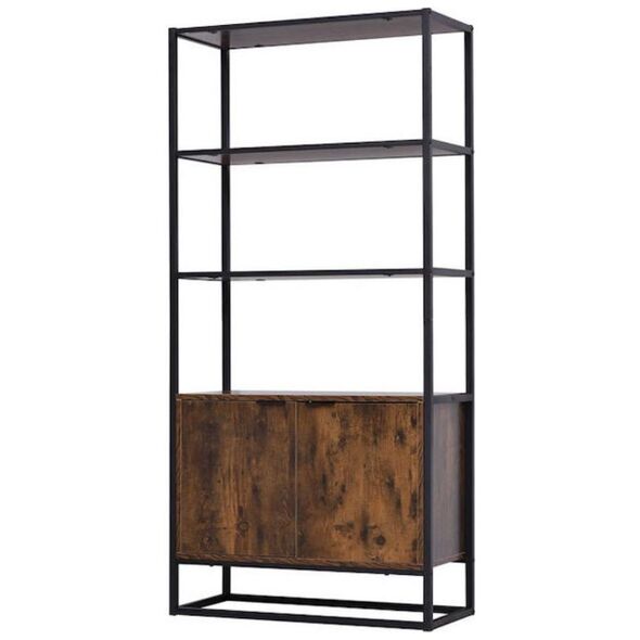 Homcom Βιβλιοθήκη Industrial Style Με 5 Ράφια 40x30x154cm (838-162) (HOM838-162) έως 12 άτοκες Δόσεις