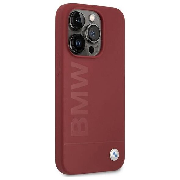 Original Case APPLE IPHONE 15 PRO BMW Hardcase Silicone Big Logo MagSafe (BMHMP15LSLBLRE) red 3666339145514