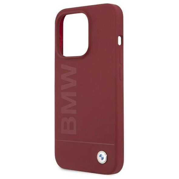 Original Case APPLE IPHONE 15 PRO BMW Hardcase Silicone Big Logo MagSafe (BMHMP15LSLBLRE) red 3666339145514